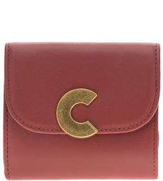 Красный кошелек из натуральной кожи Craquante Smooth Coccinelle