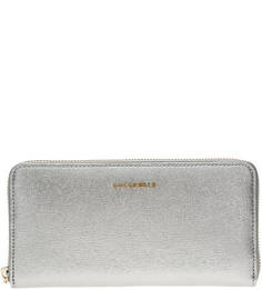 Кожаный кошелек на молнии Metallic Saffiano Coccinelle