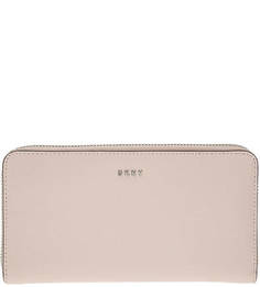 Кожаный кошелек с двумя отделами для купюр Dkny