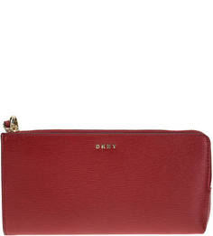 Кожаный кошелек на молнии Dkny