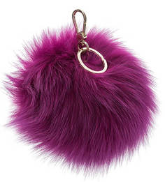 Меховой брелок фиолетового цвета Bubble Furla