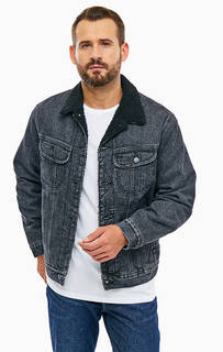 Демисезонная джинсовая куртка черного цвета Lee