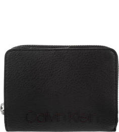 Кошелек черного цвета с двумя отделами для купюр Calvin Klein Jeans