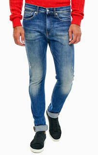 Рваные джинсы с заломами Calvin Klein Jeans