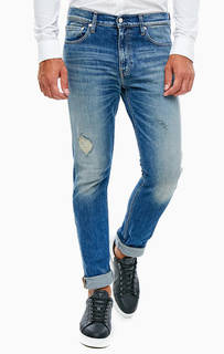 Зауженные джинсы с декоративной отделкой Calvin Klein Jeans