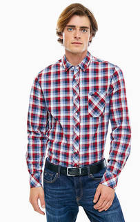 Хлопковая рубашка с карманом Mustang