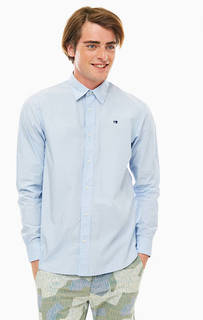 Синяя рубашка из хлопка Scotch&Soda