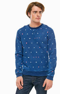 Синий свитшот из хлопка Scotch&Soda