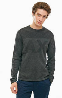 Серый джемпер из хлопка Armani Exchange