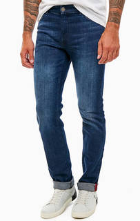 Джинсы прямого кроя с заломами 380 Icon Trussardi Jeans