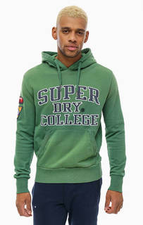 Хлопковая толстовка с нашивками Superdry
