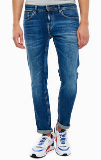 Зауженные синие джинсы с декоративными заломами Scanton Tommy Jeans