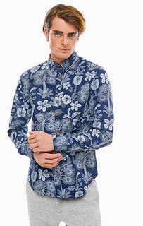 Рубашка из хлопка с цветочным принтом Scotch&Soda