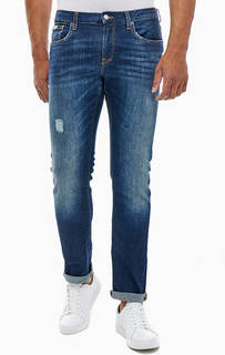 Зауженные джинсы с заломами Armani Exchange