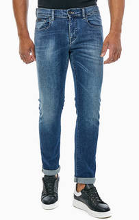 Зауженные джинсы с заломами Armani Exchange