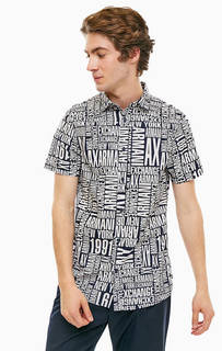 Рубашка из хлопка с короткими рукавами Armani Exchange