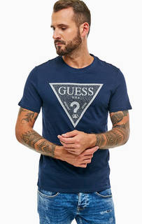 Хлопковая футболка с принтом Guess