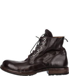 Высокие ботинки из натуральной кожи Moma