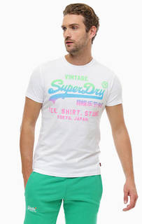 Хлопковая футболка с принтом Superdry
