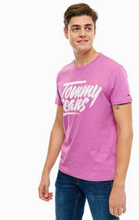 Хлопковая футболка с принтом Tommy Jeans