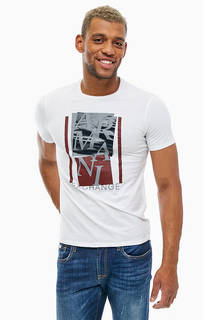 Хлопковая футболка с принтом Armani Exchange