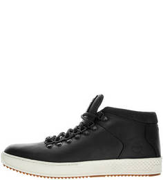 Высокие утепленные кеды из натуральной кожи Timberland