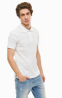 Белая хлопковая футболка поло Armani Exchange