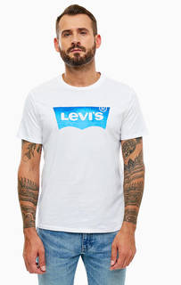 Хлопковая футболка с принтом Levis®