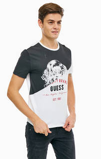Хлопковая футболка с принтом Guess