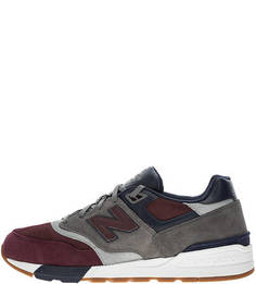 Трехцветные кроссовки с вкладной стелькой 597 New Balance