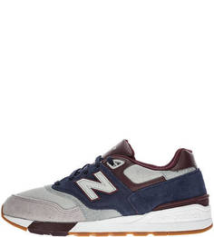 Трехцветные кроссовки с вкладной стелькой 597 New Balance