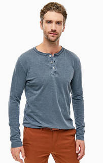 Хлопковая футболка с длинными рукавами Selected