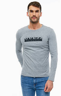 Серая хлопковая футболка Guess