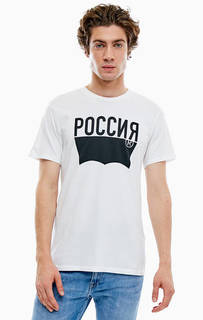 Хлопковая футболка с принтом из коллекции Россия Levis®