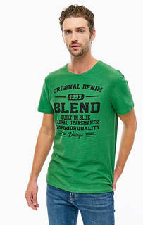 Хлопковая футболка с принтом Blend