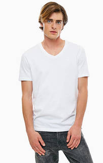 Комплект из двух хлопковых футболок белого цвета Mustang