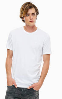 Комплект из двух хлопковых футболок белого цвета Mustang