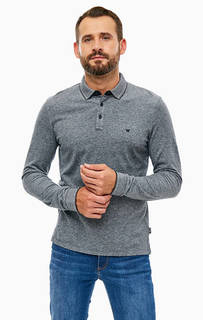 Серая хлопковая футболка поло Wrangler