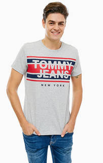 Хлопковая футболка с короткими рукавами Tommy Jeans