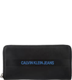 Черный кошелек на молнии Calvin Klein Jeans