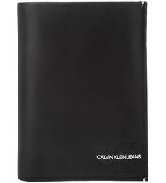 Портмоне черного цвета из гладкой кожи Calvin Klein Jeans