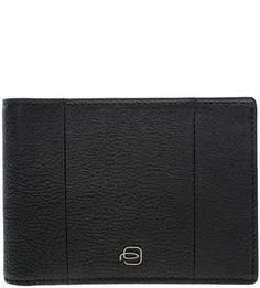 Черное кожаное портмоне с отделением для мелочи Piquadro