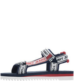 Разноцветные сандалии из текстиля Tommy Jeans
