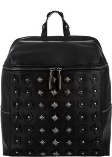 Черный рюкзак с декоративной отделкой John Richmond