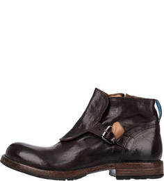 Кожаные полусапоги на молнии Moma