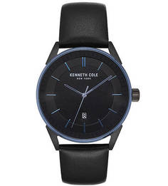 Кварцевые часы с браслетом из натуральной кожи CLASSIC Kenneth Cole