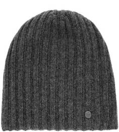 Серая вязаная шапка из шерсти Canoe