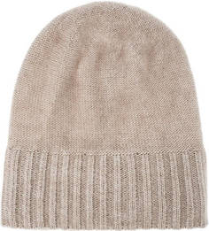 Бежевая шапка мелкой вязки Canoe