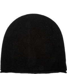 Шапка черного цвета мелкой вязки Canoe