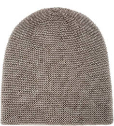 Бежевая шапка крупной вязки Canoe